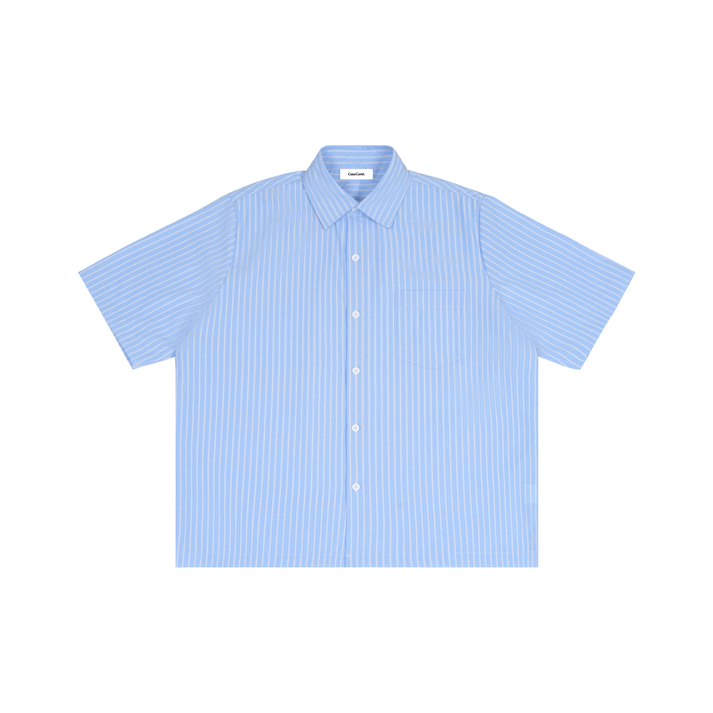 Casa Corte Striped Boxy Short Sleeve Shirt